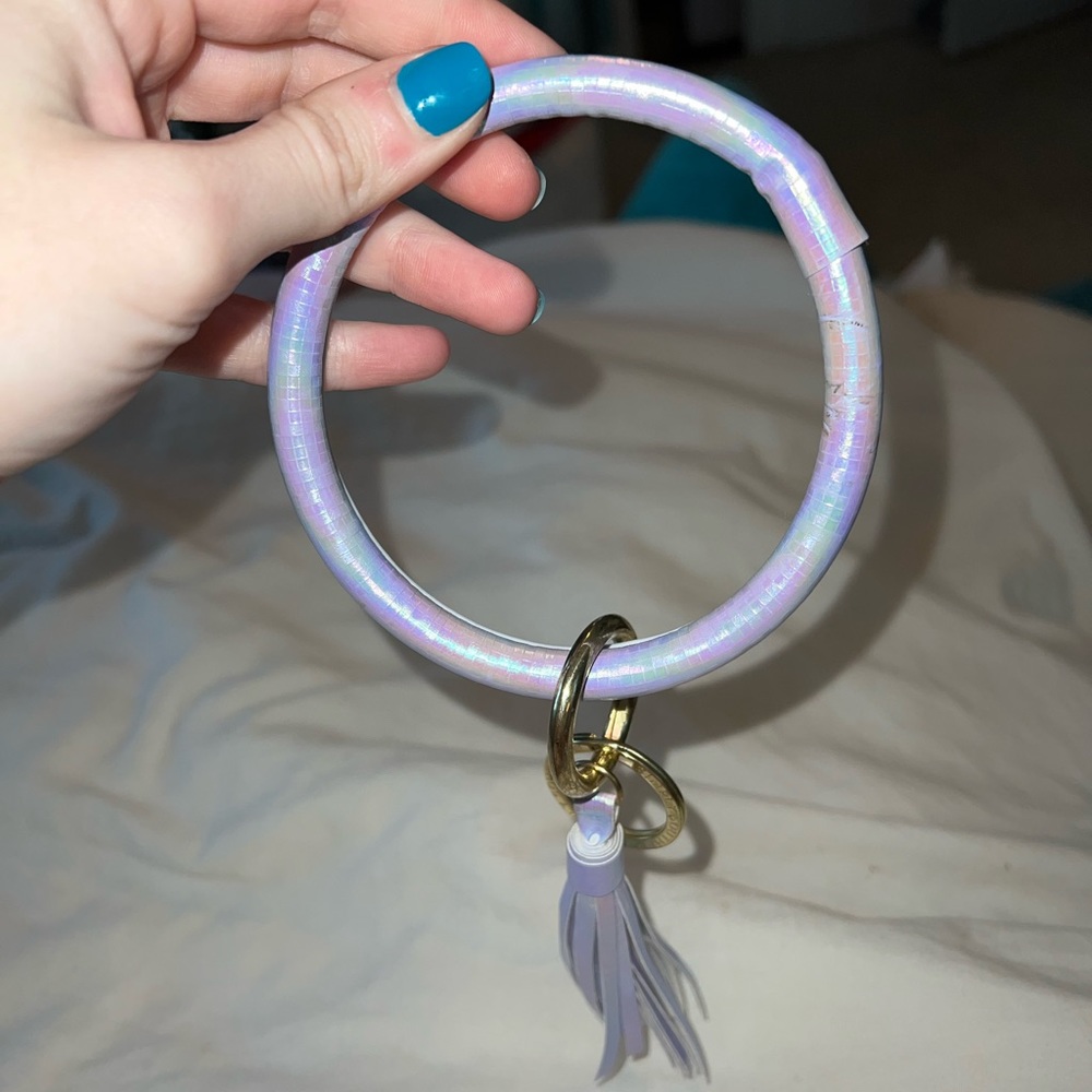 Iridescent Simply Southern Key ring!